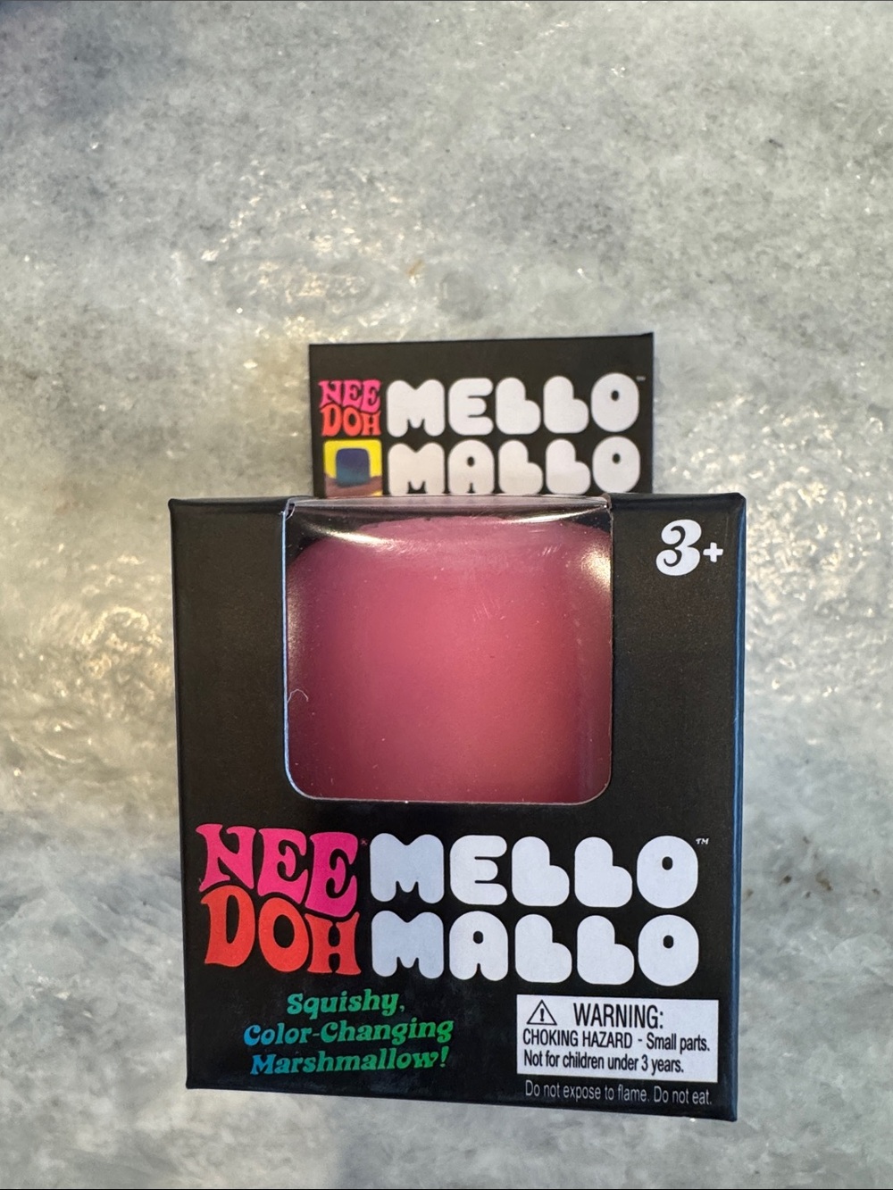 Mello Mallo Pink Squishy Color-Changing Marshmallow Toy